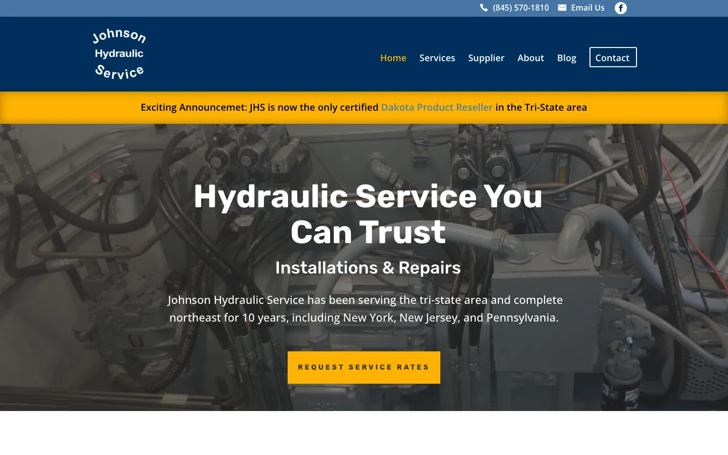 Johnson Hydraulic Service home page